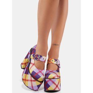 ALL HAIL ME PLAID MARY JANES(ONLY SERIOUS BUYERS)